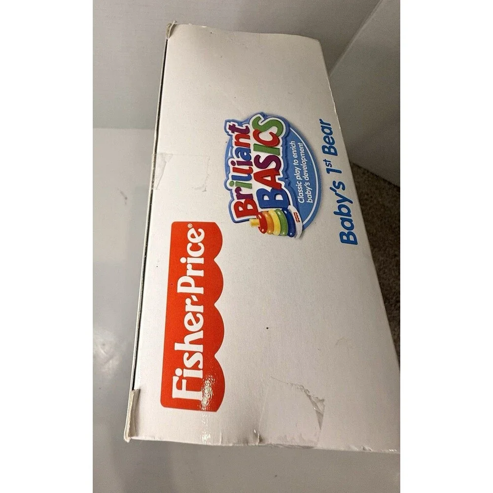 Rare 2008 Fisher Price Baby's First Bear Blue Rattles NEW IN BOX